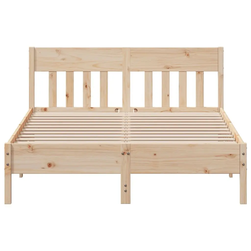 Solid Pine Bed Frame 135x190 cm