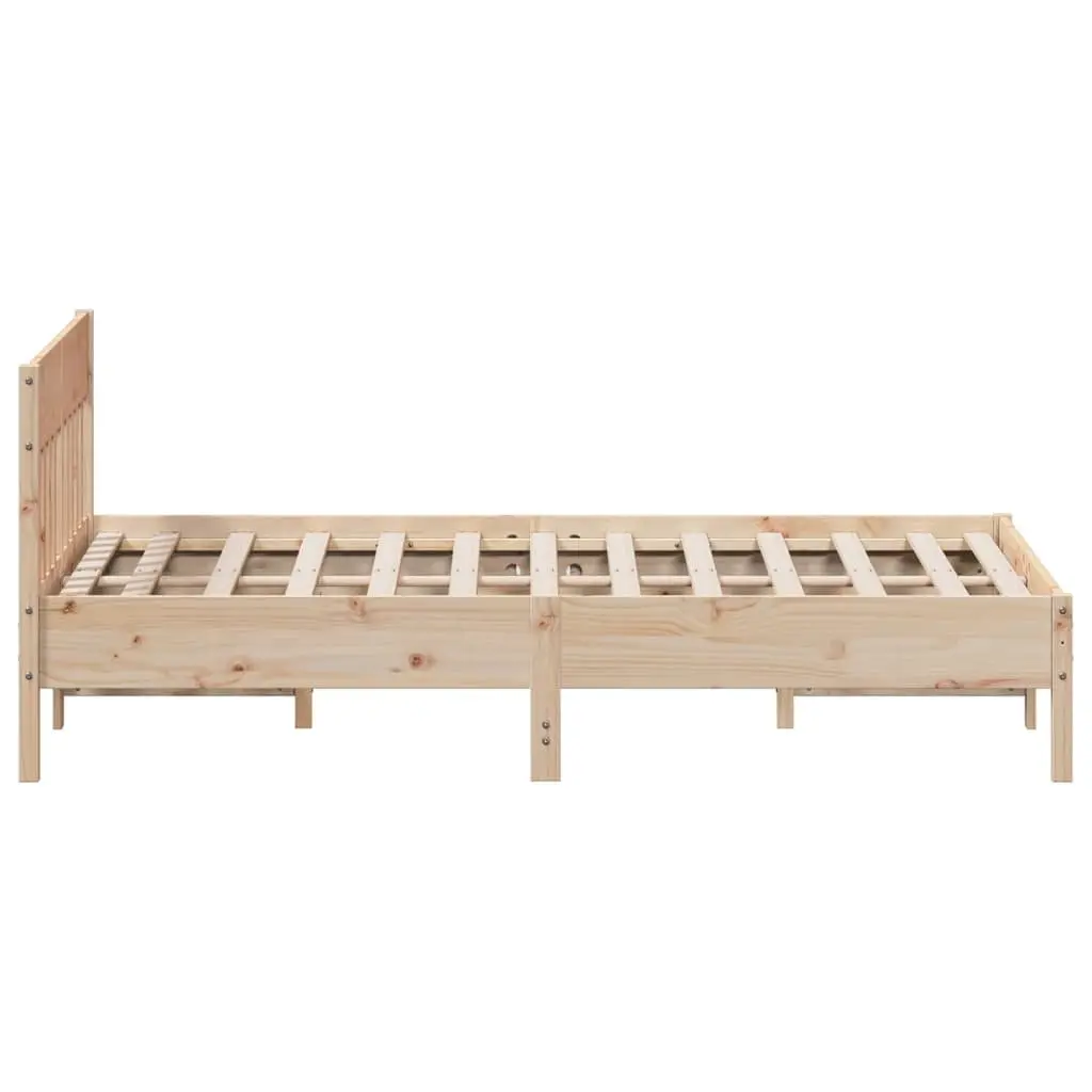 Solid Pine Bed Frame 135x190 cm