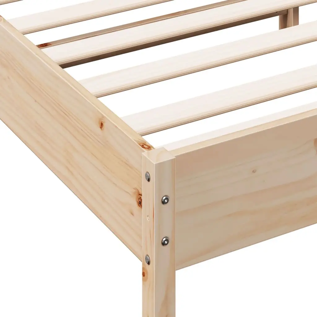 Solid Pine Bed Frame 135x190 cm