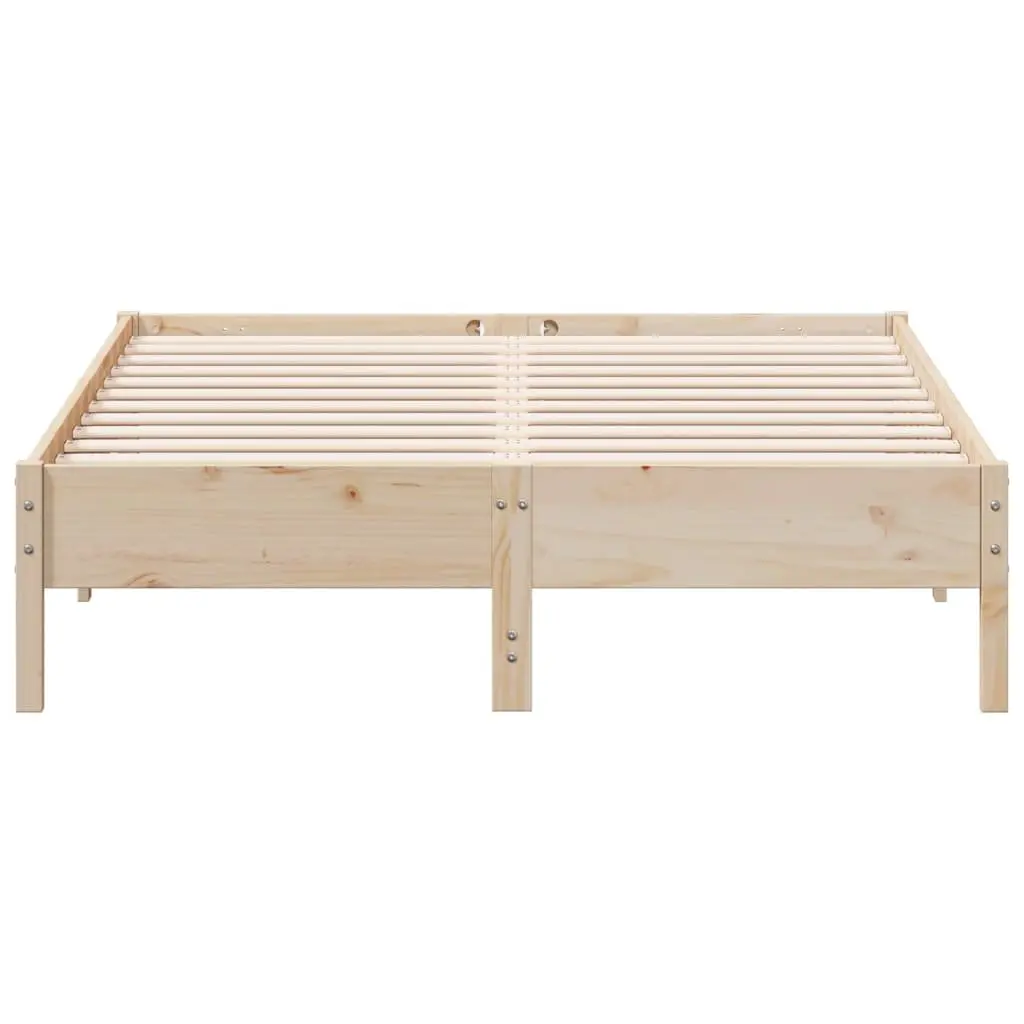 Solid Pine Wood Bed Frame 150x200 cm