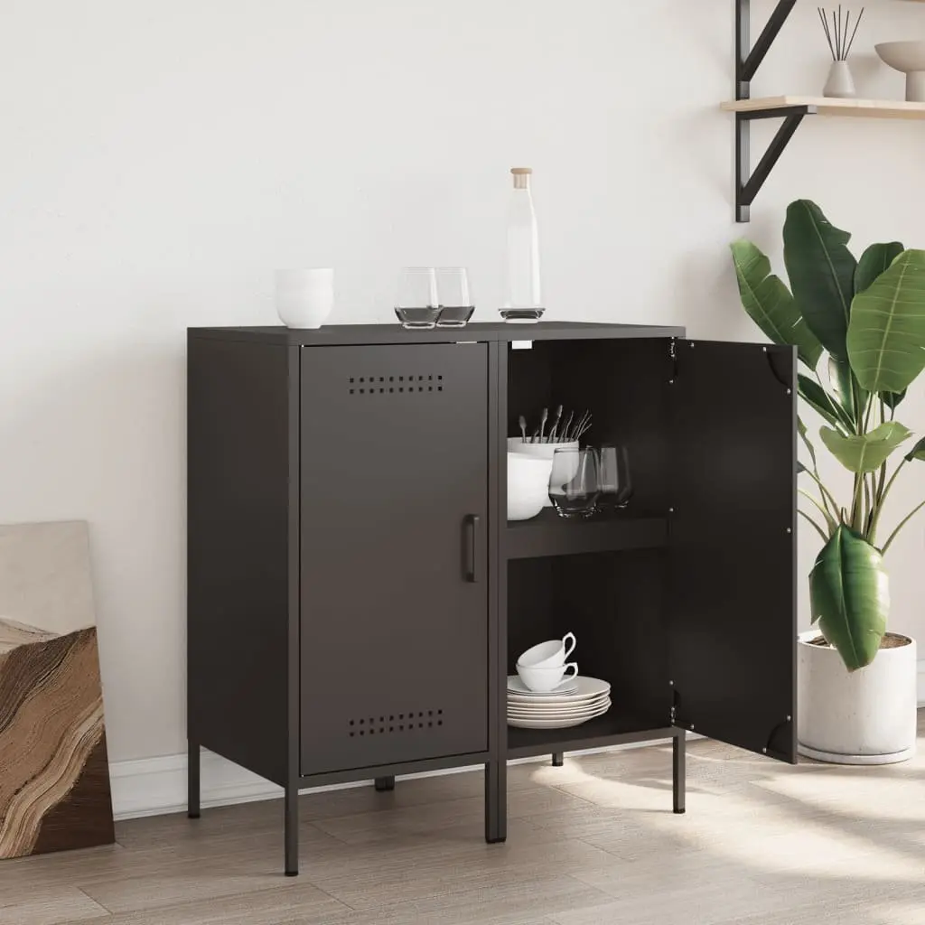 Black Industrial Sideboards Storage Cabinets