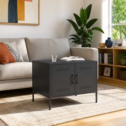 Cold-Rolled Steel Coffee Table with Storage Dimensions
