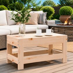 Garden Footstool Ottoman Wood Outdoor Seating Patio Furniture Sectional Unit