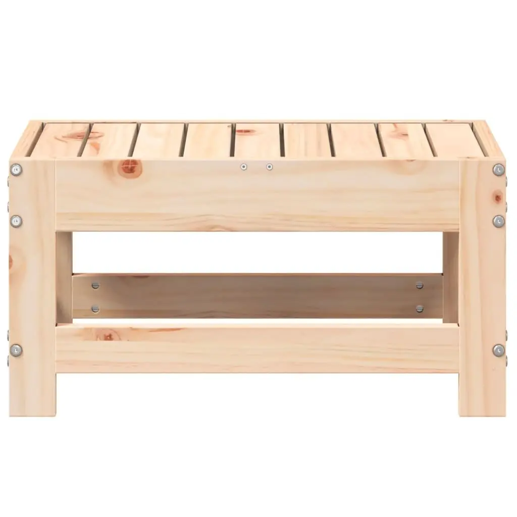 Garden Footstool Ottoman Wood Outdoor Seating Patio Furniture Sectional Unit