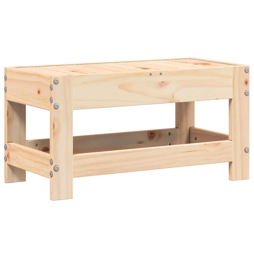 Garden Footstool Ottoman Wood Outdoor Seating Patio Furniture Sectional Unit