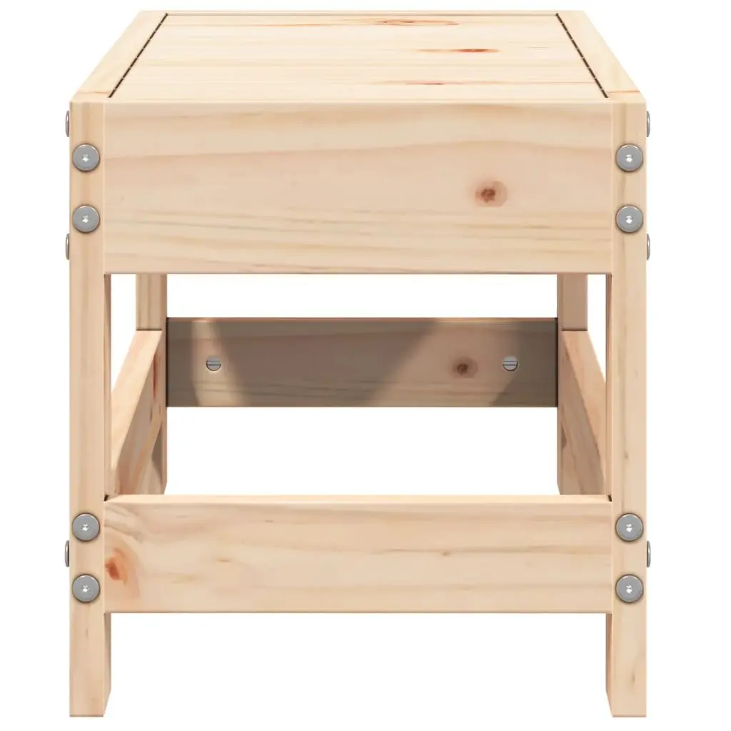Garden Footstool Ottoman Wood Outdoor Seating Patio Furniture Sectional Unit