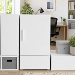 Specifications of White Wall Cabinet: Floating Storage Solution