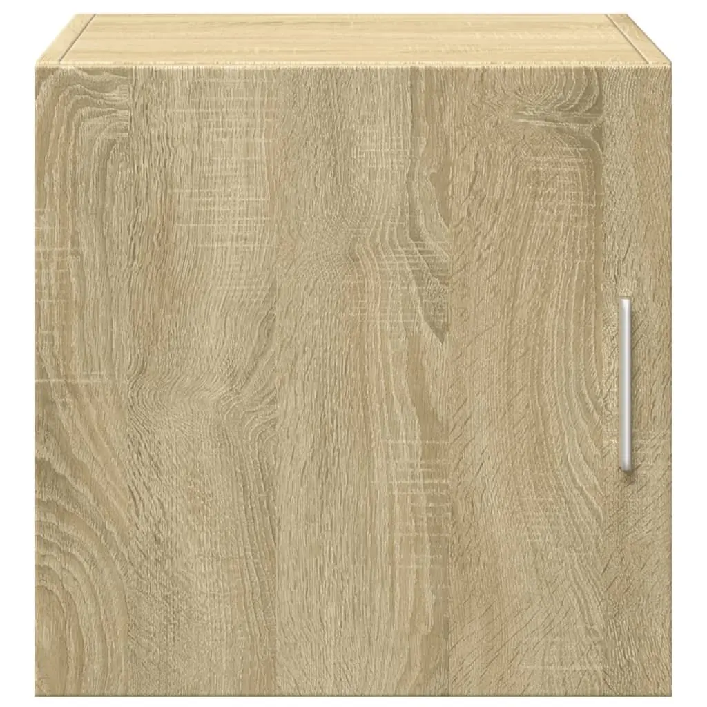 Brown Floating Wall Cabinet in Engineered Wood