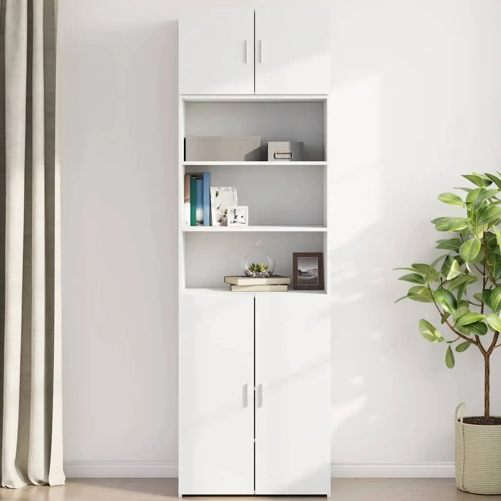 Wall-Mounted Cabinet Storage Engineered Wood 70x42.5x40cm White