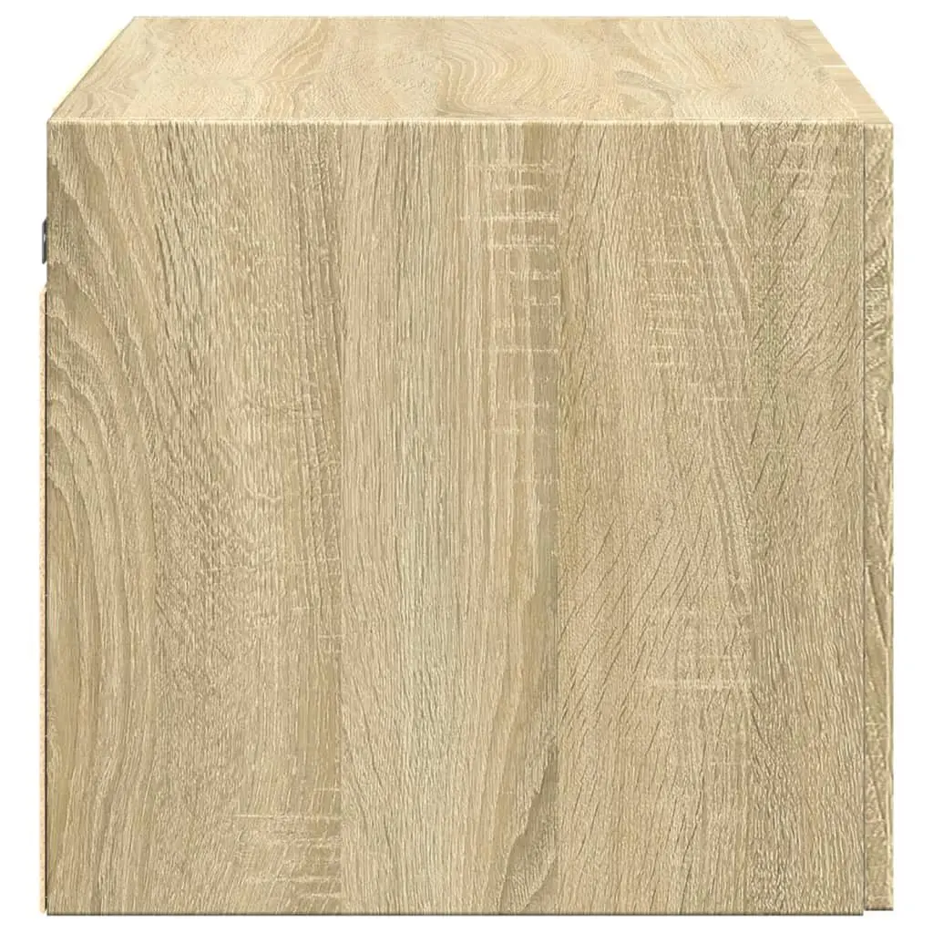 Wall Cabinet for Living Room Bedroom Garage 70 x 42.5 x 40 cm Sonoma Oak Brown Engineered Wood Storage Hanging Furniture