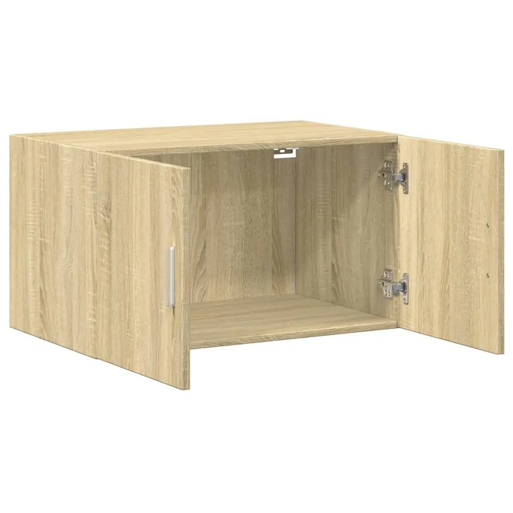 Wall Cabinet for Living Room Bedroom Garage 70 x 42.5 x 40 cm Sonoma Oak Brown Engineered Wood Storage Hanging Furniture