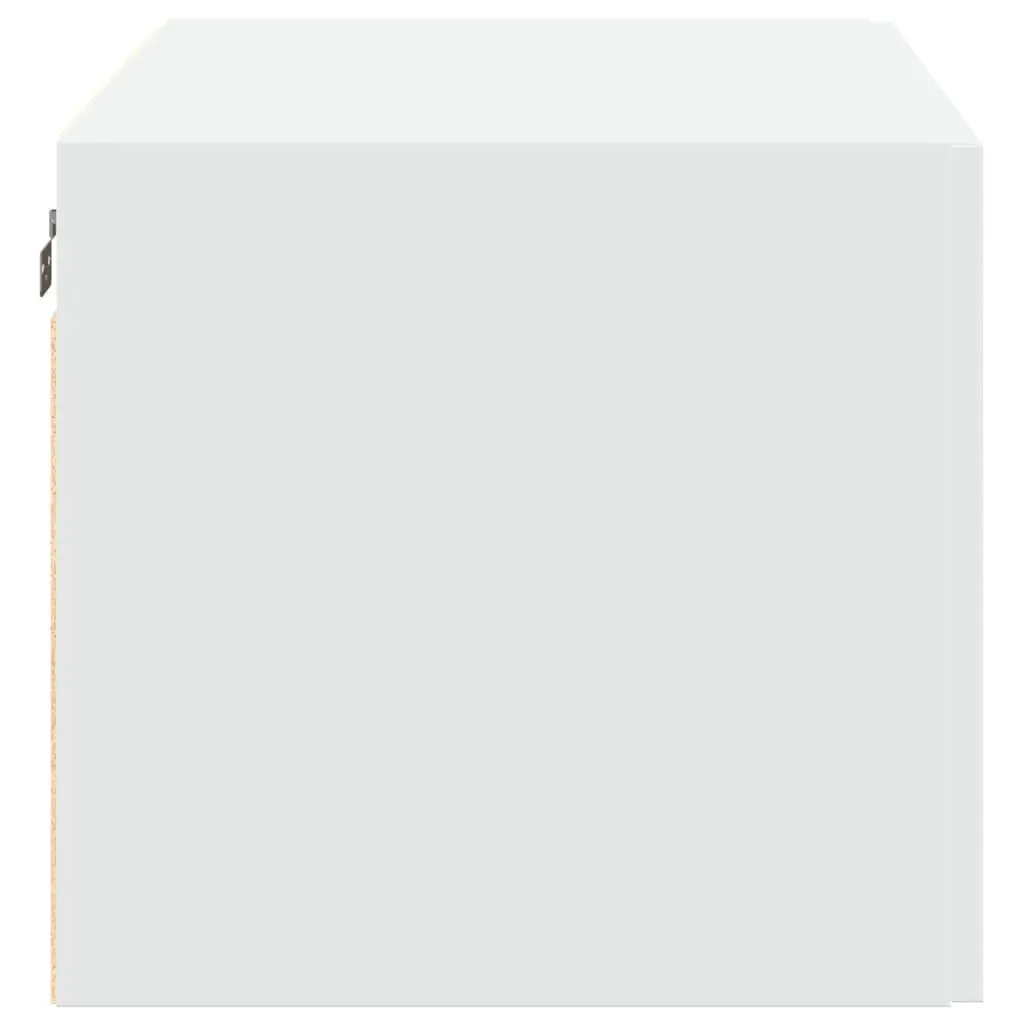 Wall Cabinet Storage Engineered Wood White Hanging Cabinet Bedroom Living Room 80 x 42.5 x 40 cm