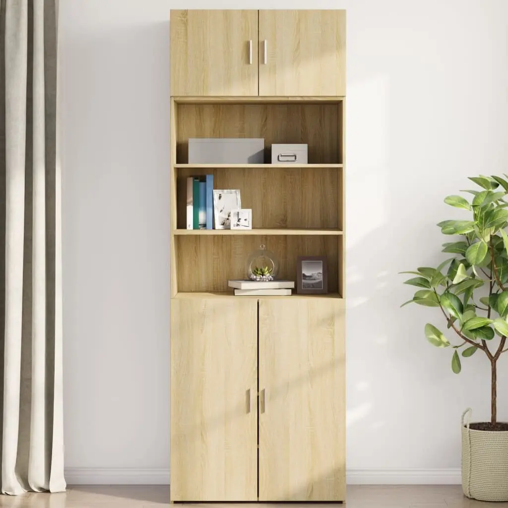 Wall Cabinet for Living Room Bedroom 80x42.5x40cm Brown Engineered Wood