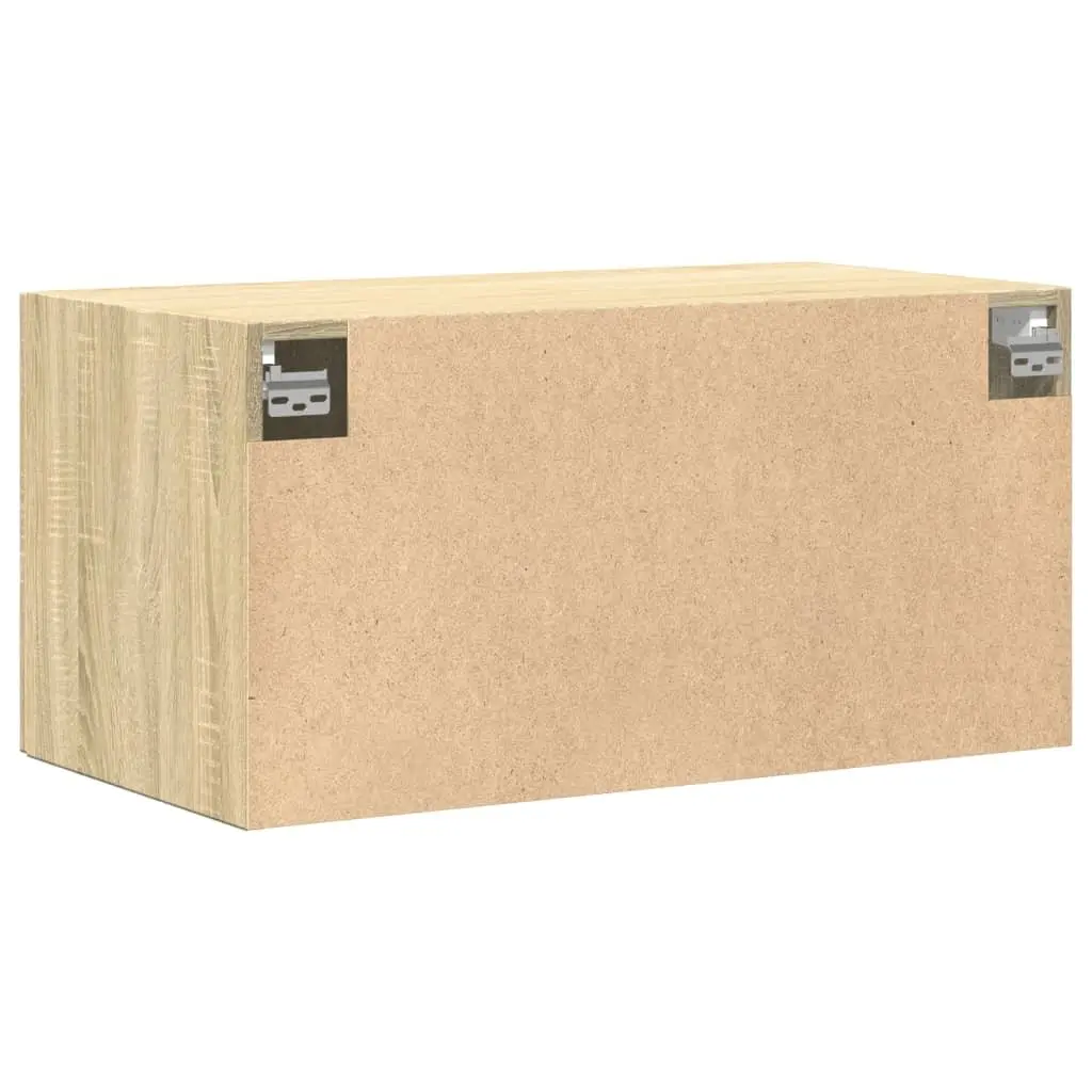 Wall Cabinet for Living Room Bedroom 80x42.5x40cm Brown Engineered Wood