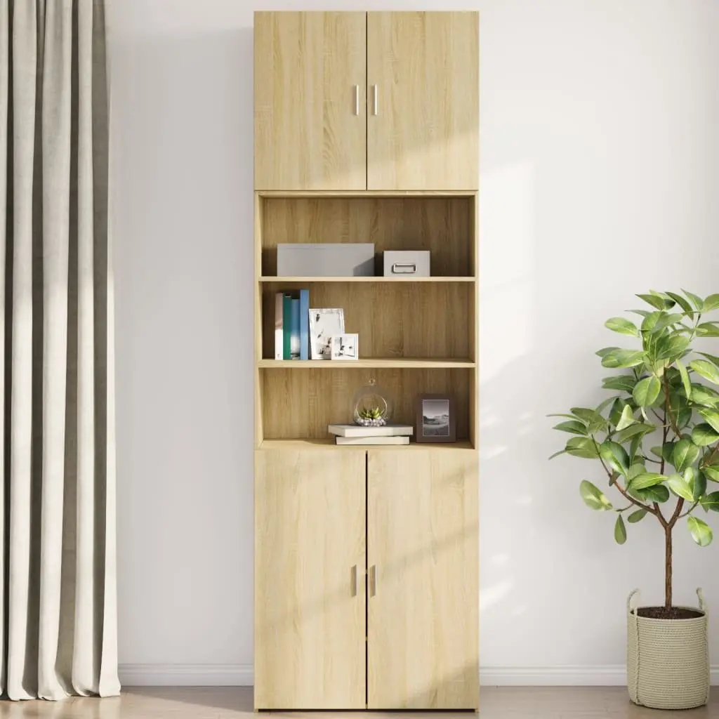 80x42.5x64cm Brown Engineered Wood Wall Cabinet
