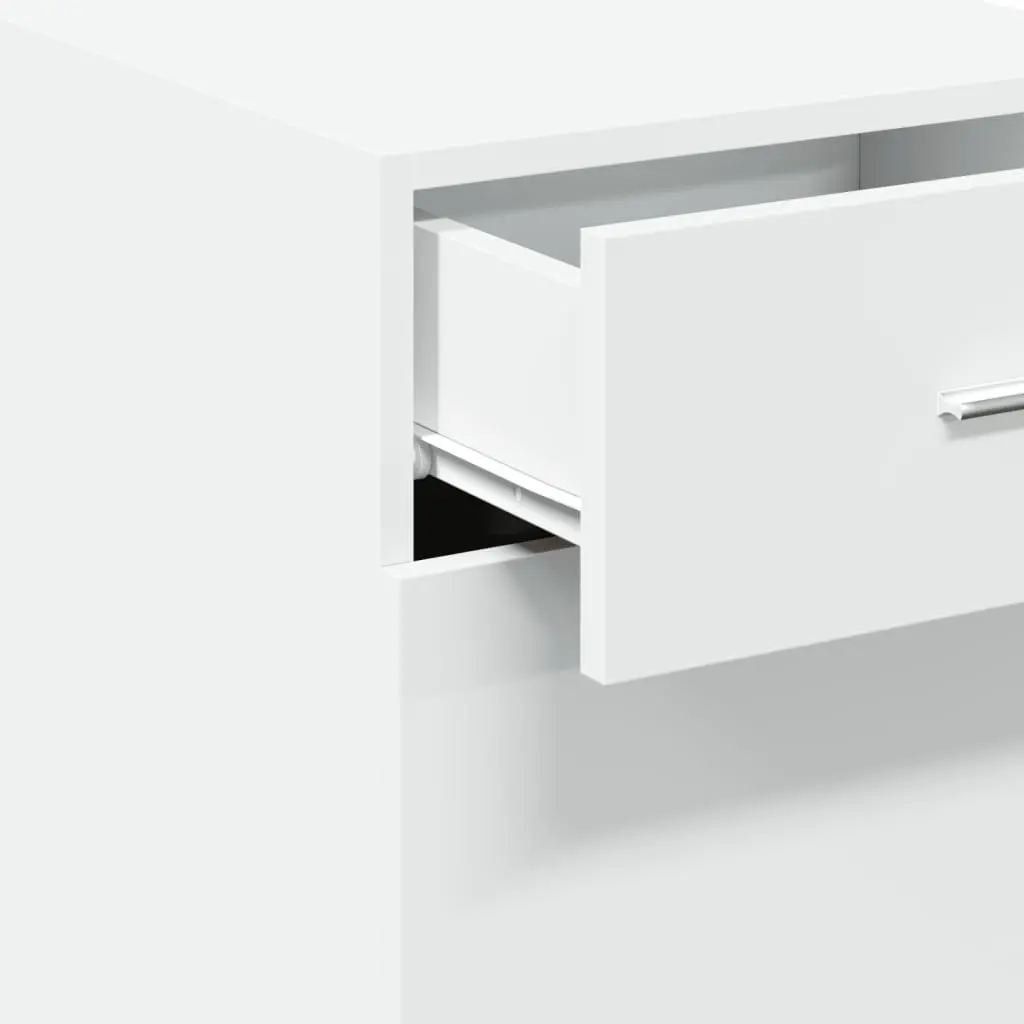 White Sideboard Storage Cabinet for Home 40 x 42.5 x 93 cm