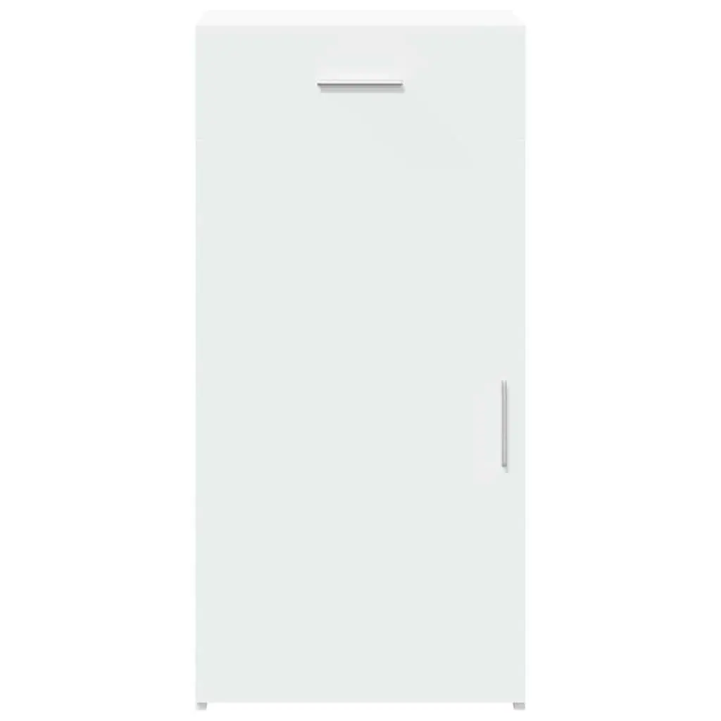 White Engineered Wood Sideboard with Storage Options