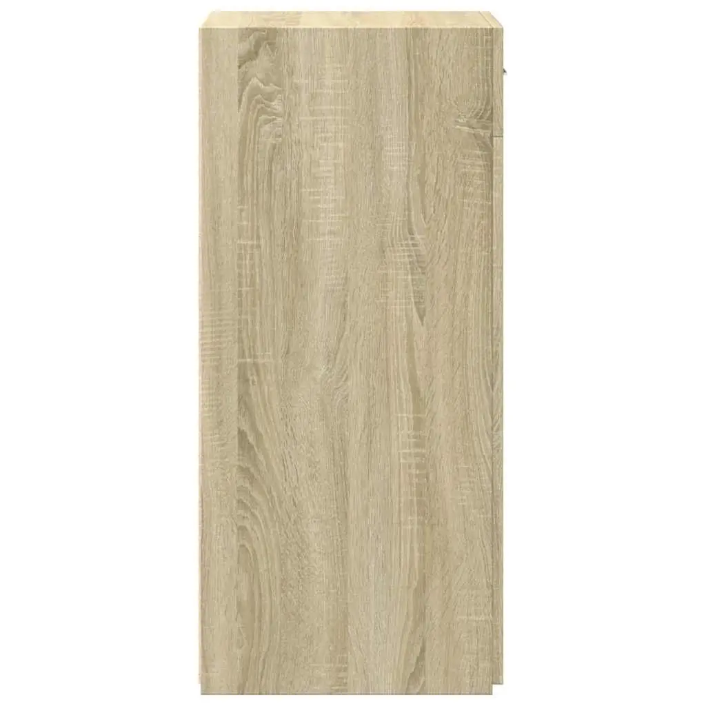 Sideboard Brown Engineered Wood Storage Cabinet Cupboard Drawer Door