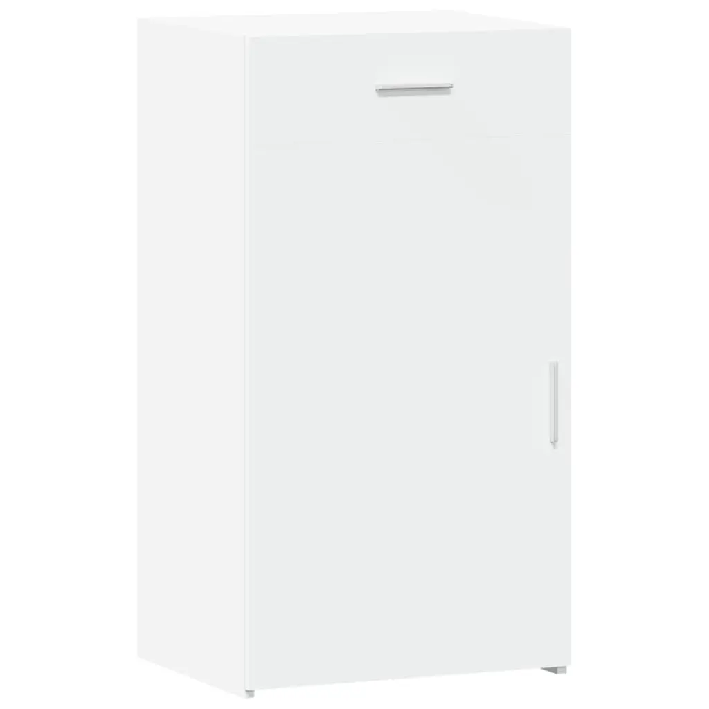 White Sideboard with Door and Drawer
