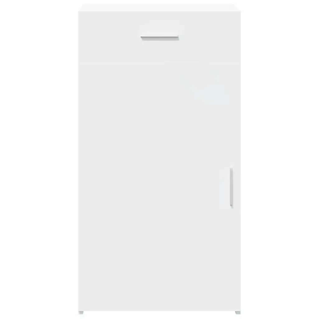 White Sideboard with Door and Drawer