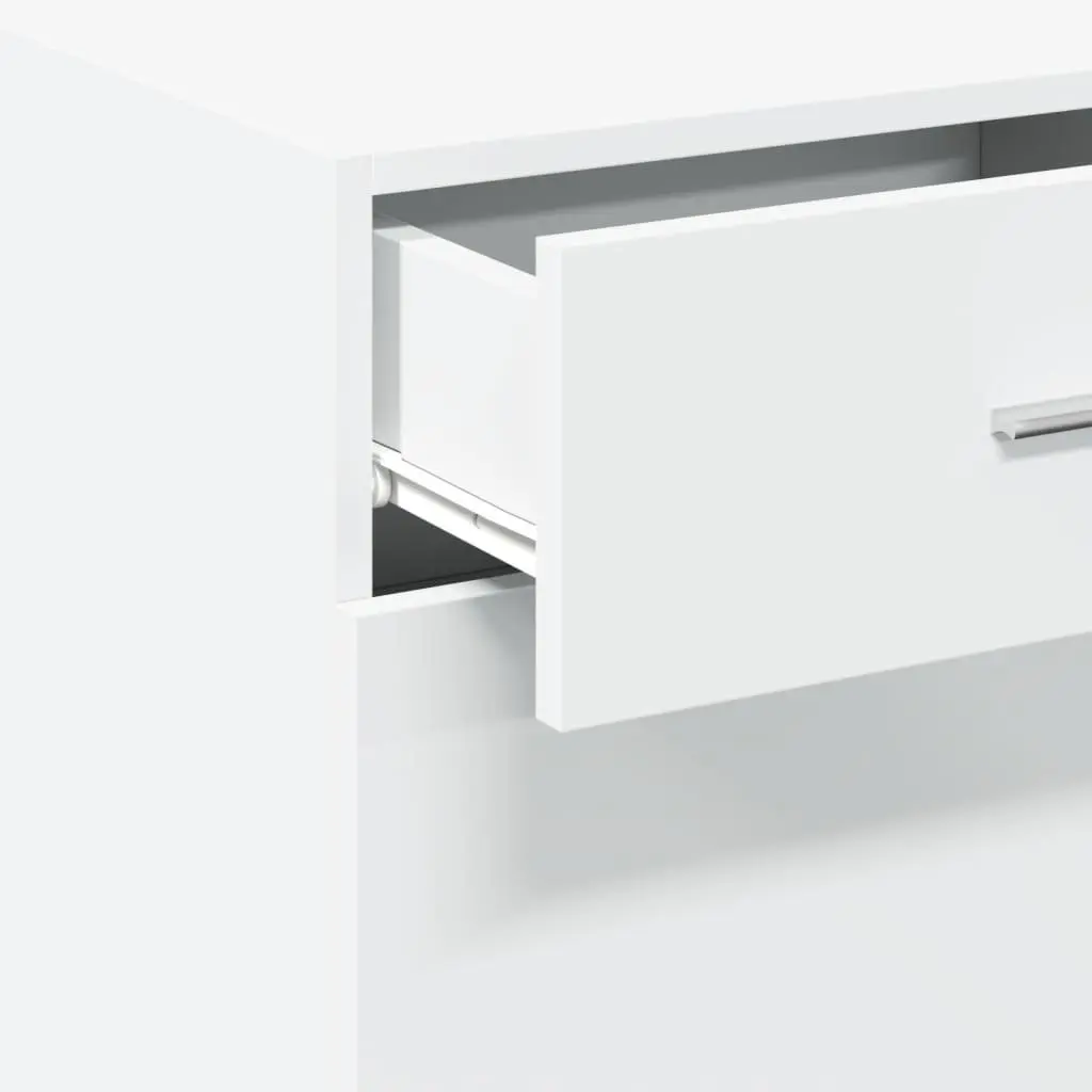 White Sideboard with Door and Drawer