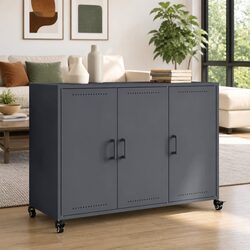 Dimensions: 100.5 x 39 x 72 cm Anthracite Sideboard