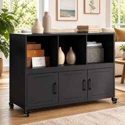 Black Sideboard Storage Cabinet Specifications and Features