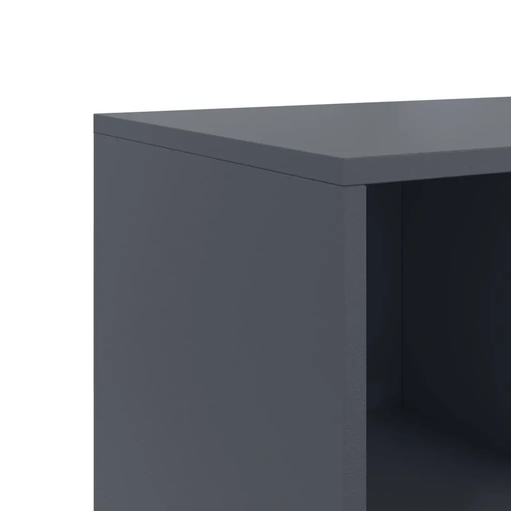 Anthracite Storage Cabinet with Wheels