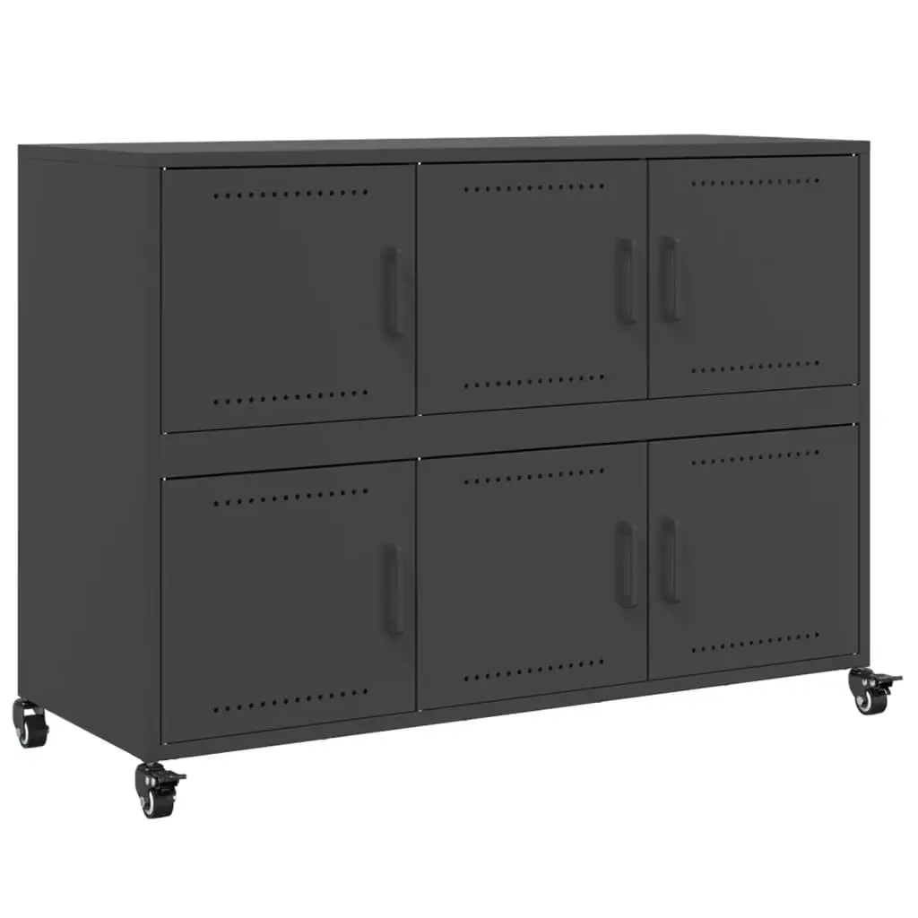 Black Steel Storage Sideboard