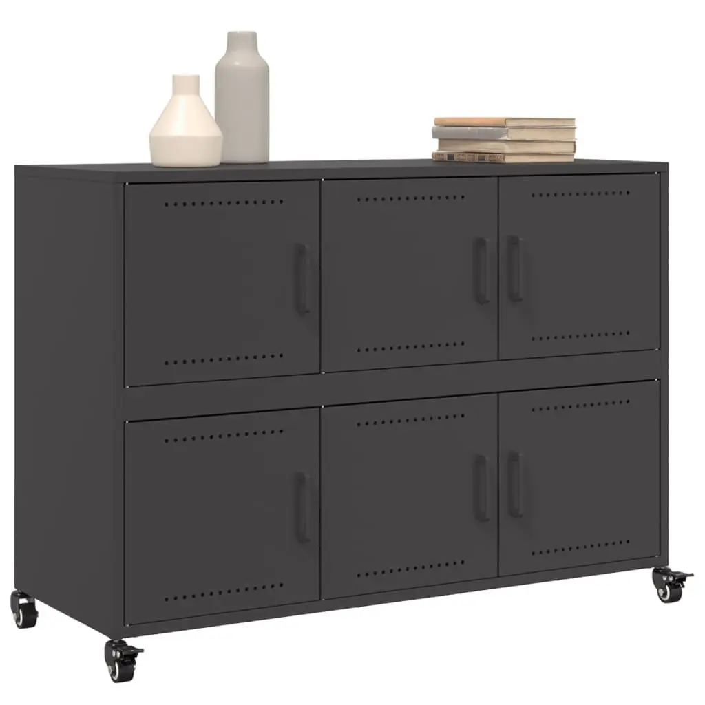 Black Steel Storage Sideboard