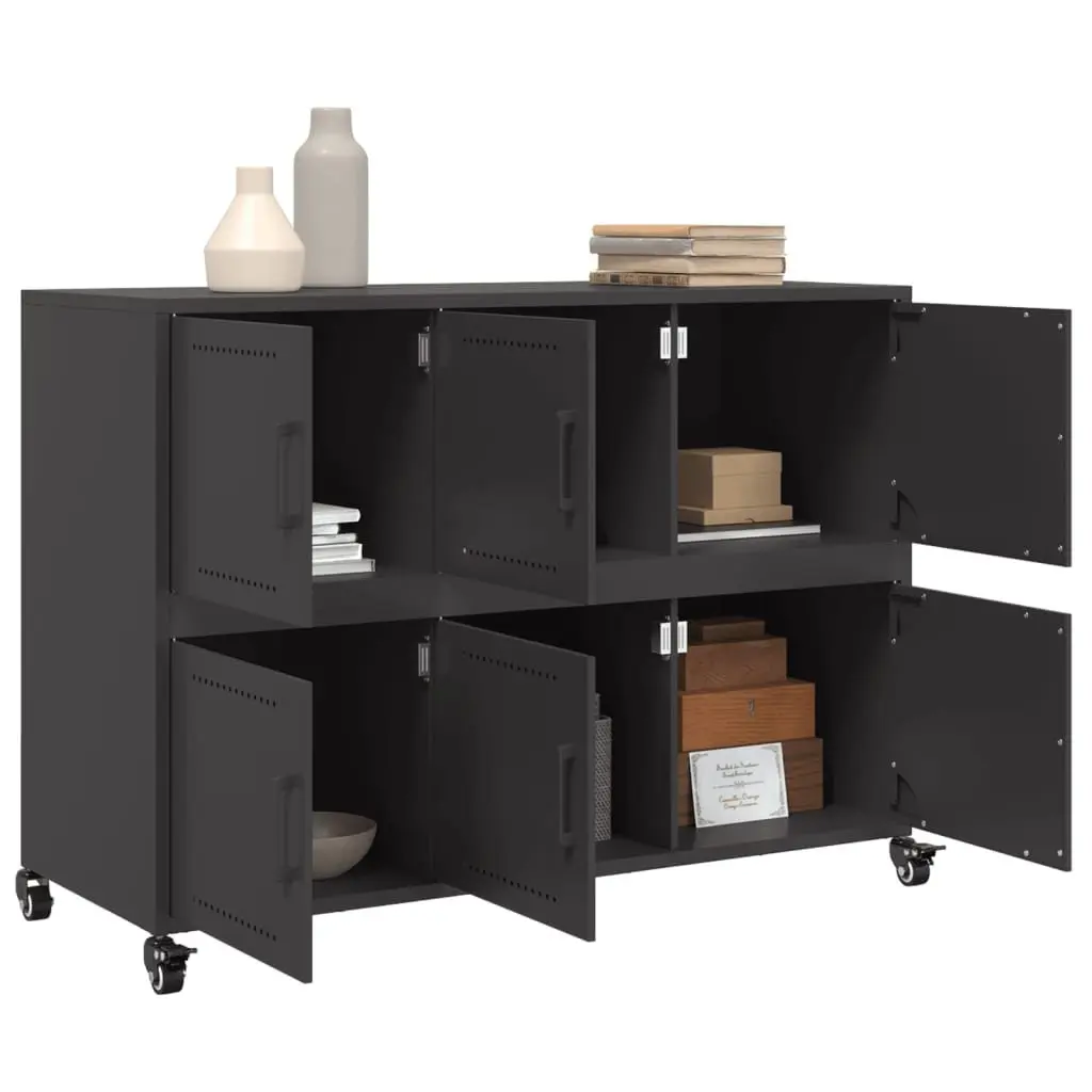Black Steel Storage Sideboard
