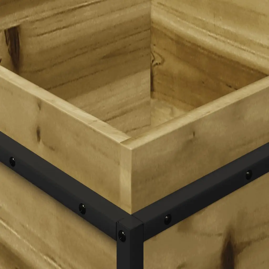 Garden Planter Box Outdoor Patio 40x40x50cm Impregnated Pine Wood Raised Bed