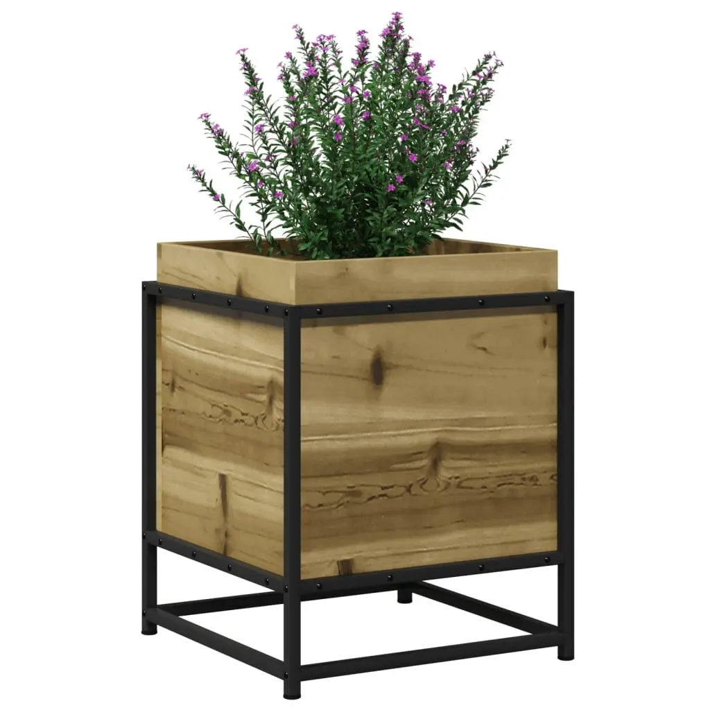 Garden Planter Box Outdoor Patio 40x40x50cm Impregnated Pine Wood Raised Bed