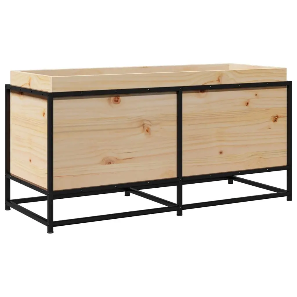 Garden Planter Box Raised Bed Solid Wood Pine Brown Outdoor Patio Decoration