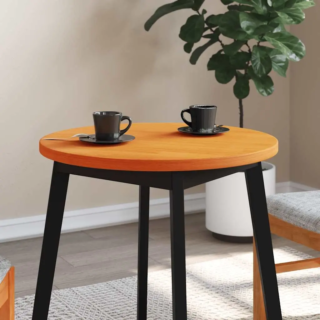 Round Wooden Table Top Brown Ø60cm Coffee Dining Furniture Replacement