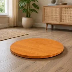 Round Wooden Table Top Specifications: 70 cm Diameter