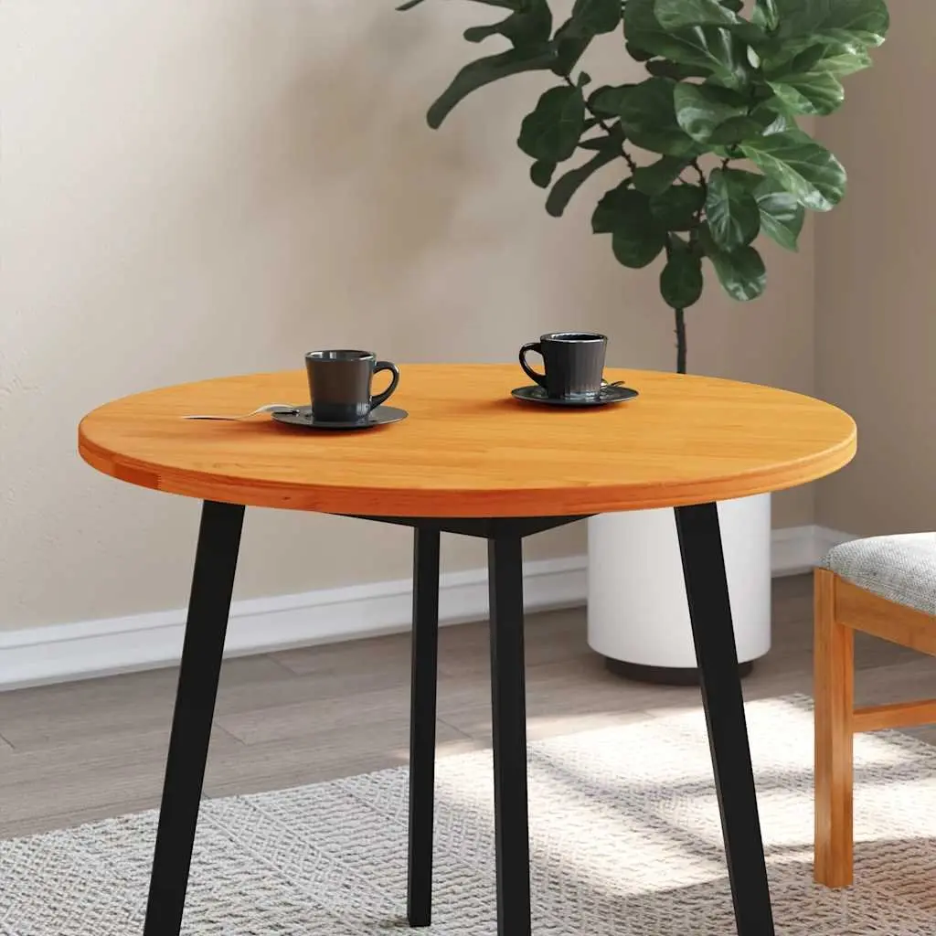 Round Wooden Table Top Ø80cm in Brown