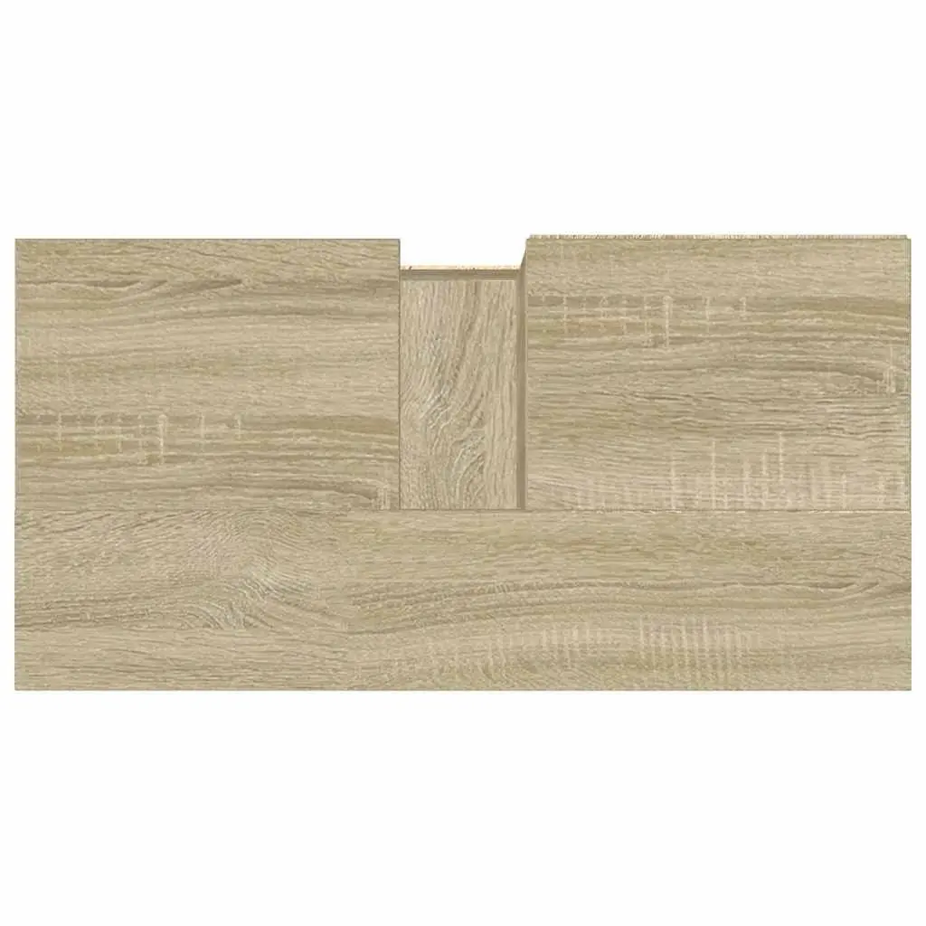 Bathroom Vanity Cabinet Storage Unit Brown Engineered Wood 65x33x60cm