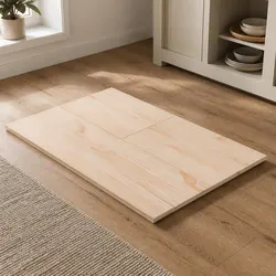 Rectangular Solid Pine Table Top 70 x 35 cm Brown