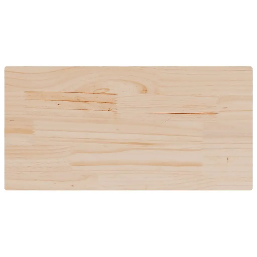 Rectangular Wooden Table Top 80x40cm Solid Pine Wood Replacement Dining Surface