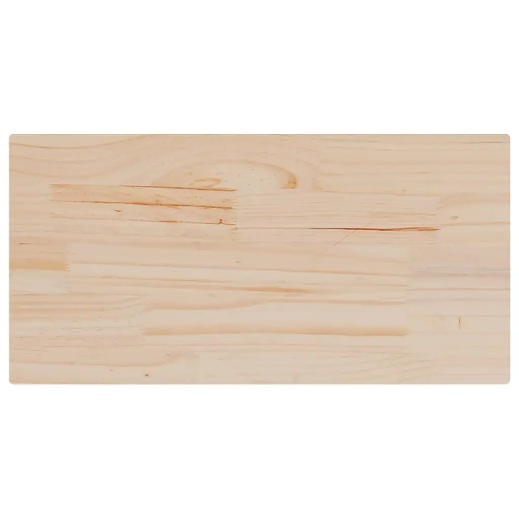 Rectangular Wooden Table Top 70x35cm Pine Wood Dining Desk Surface Replacement