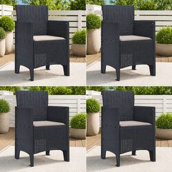 4-Piece Garden Chair Set – Dimensions: 53 x 49 x 85 cm