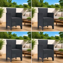 Dimensions and Features of 4 Outdoor Garden Chairs