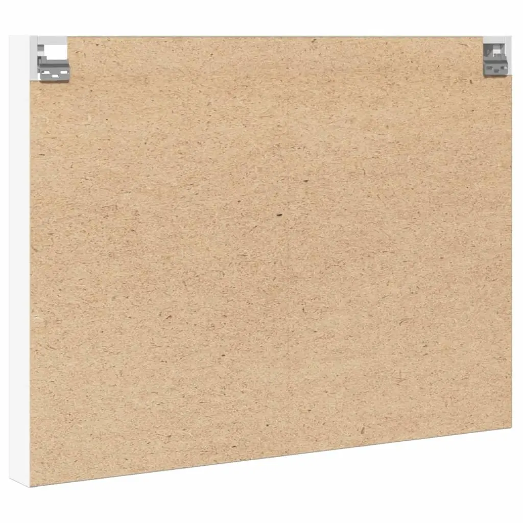 Vitrine Cabinet Wall Mounted White Floating Shelf Storage Display 100cm W x 8.5cm D x 75cm H