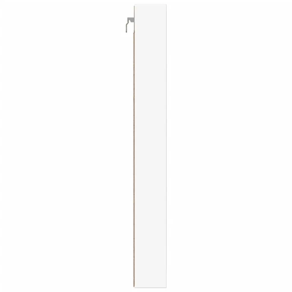Vitrine Cabinet Wall Mounted White Floating Shelf Storage Display 100cm W x 8.5cm D x 75cm H