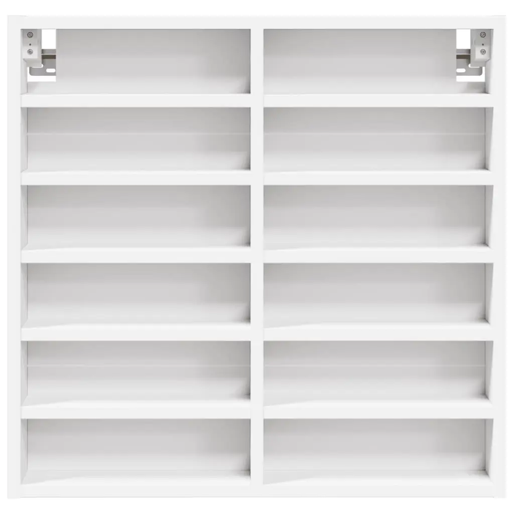 Floating Vitrine Cabinet Wall Shelf Storage White 60x8.5x58 cm