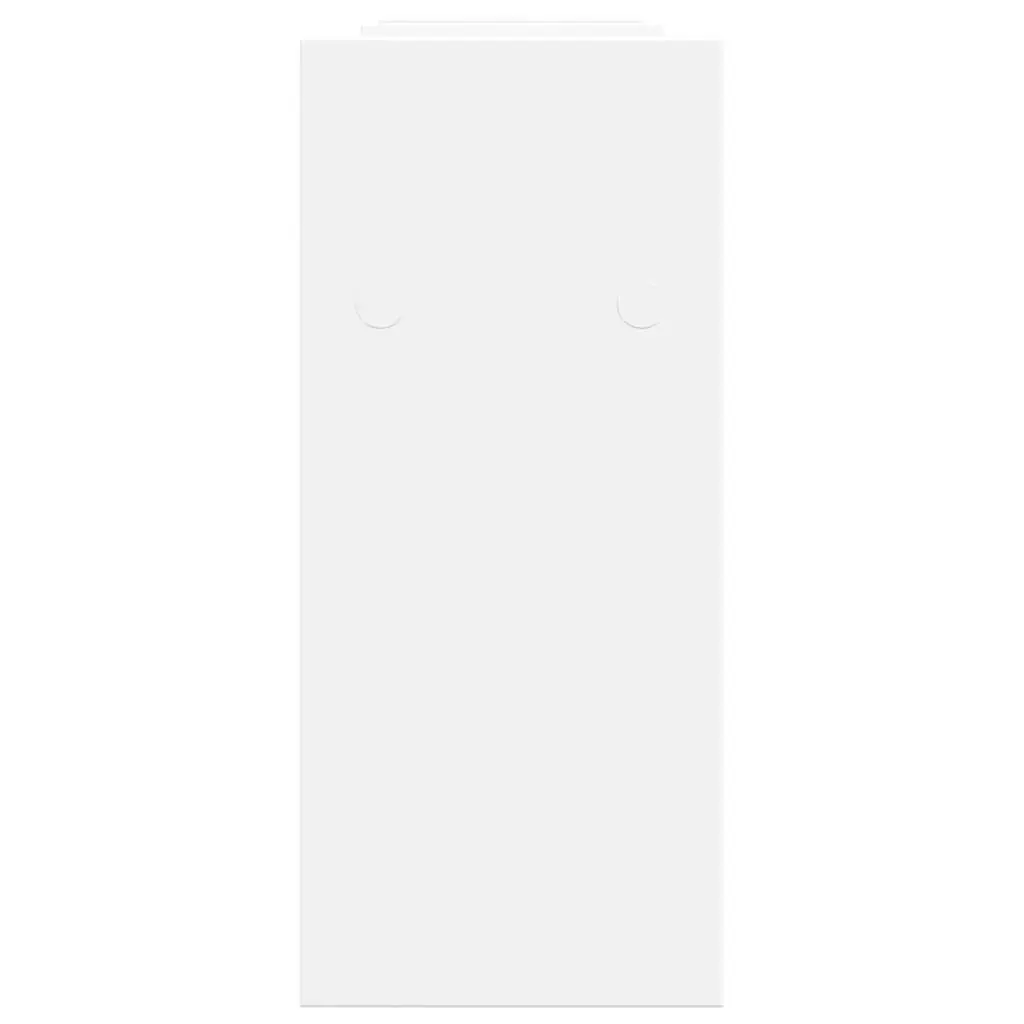 Desk Organiser White Engineered Wood Storage Shelf 34.5x15.5x35.5 cm