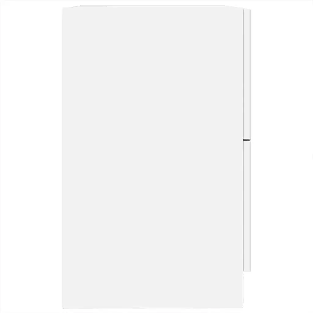 Bathroom Vanity Unit White Under Sink Cabinet 40x37x59cm Storage Drawer