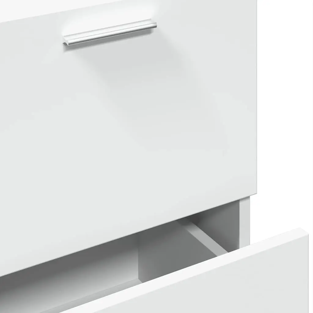 Bathroom Vanity Unit White Under Sink Cabinet 40x37x59cm Storage Drawer