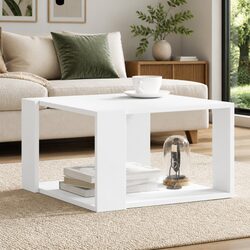Coffee Table Specifications: White 51.5x51.5x30 cm